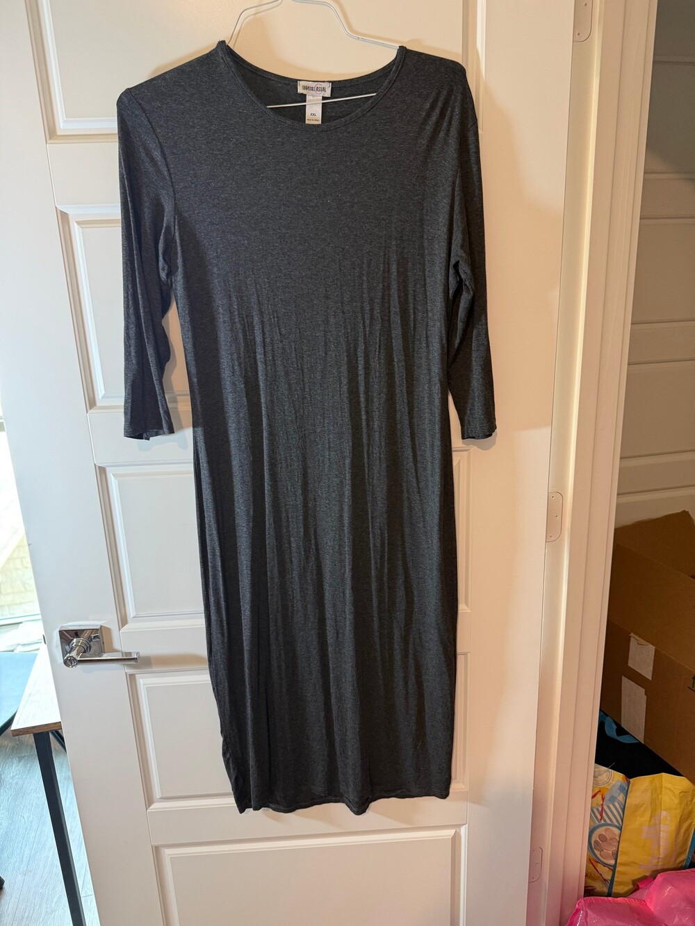 Kosher Casual Dark Gray Dress XXL